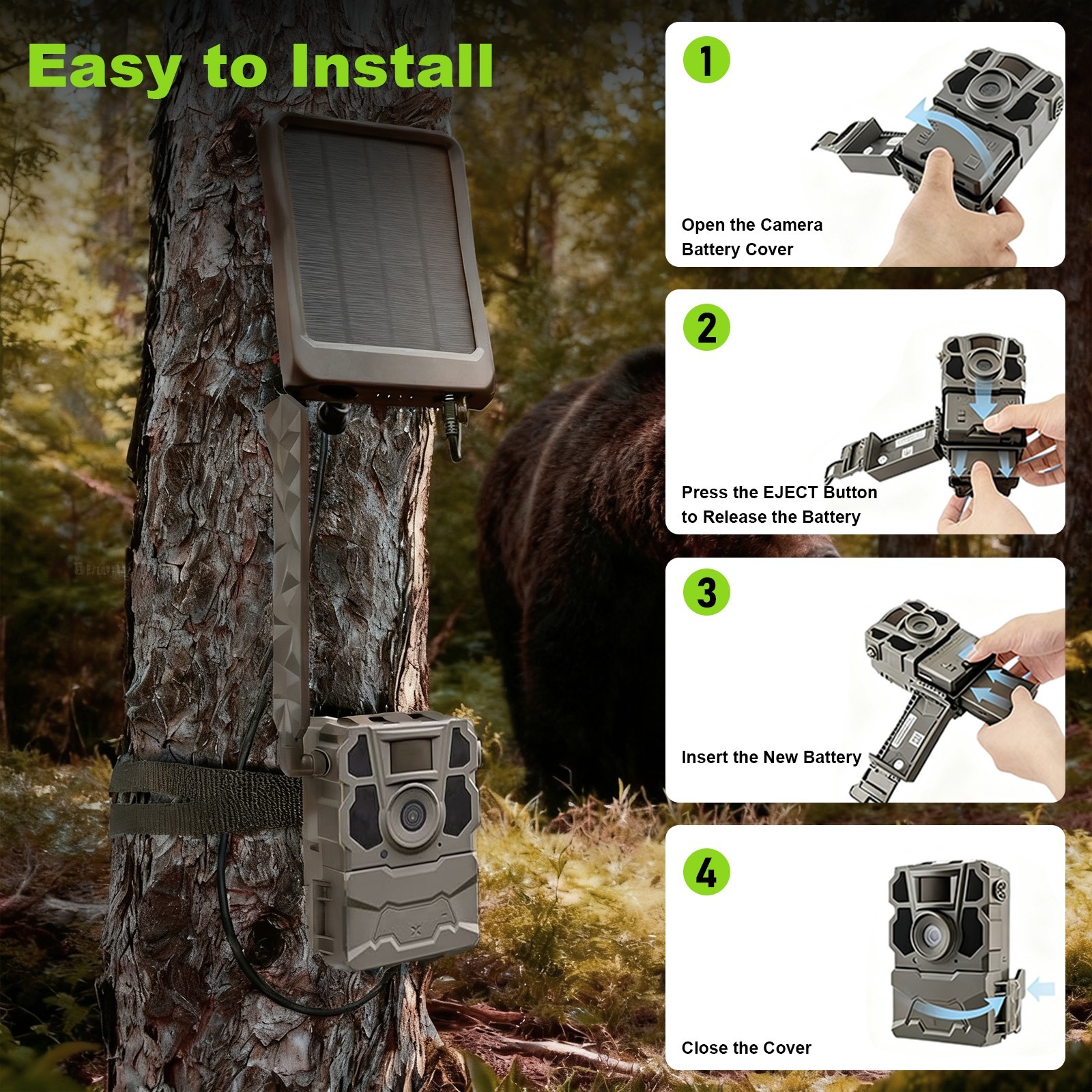 NEW For Tactacam Reveal Battery 6000mAh - Compatible X Ultra/Pro 3.0/X Gen 2.0