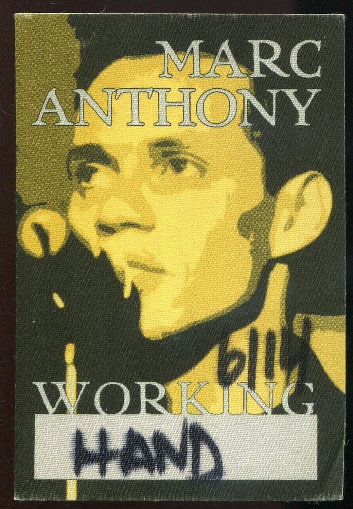 Vintage 1999 Marc Anthony Backstage Pass Working
