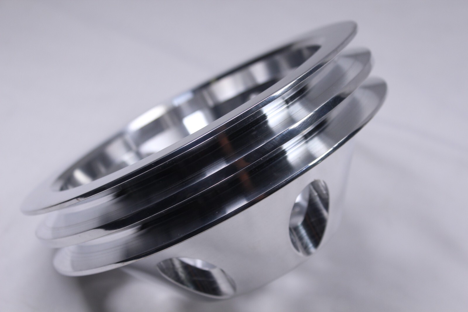 SB Chevy Water Pump Pulley SHORT 2 Grooves Double SWP SBC 350 383 400 Aluminum