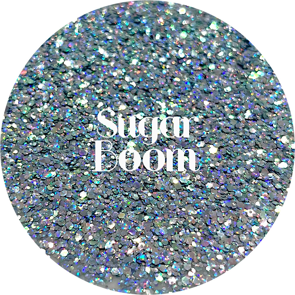 Premium Polyester Glitter - Blue Holographic