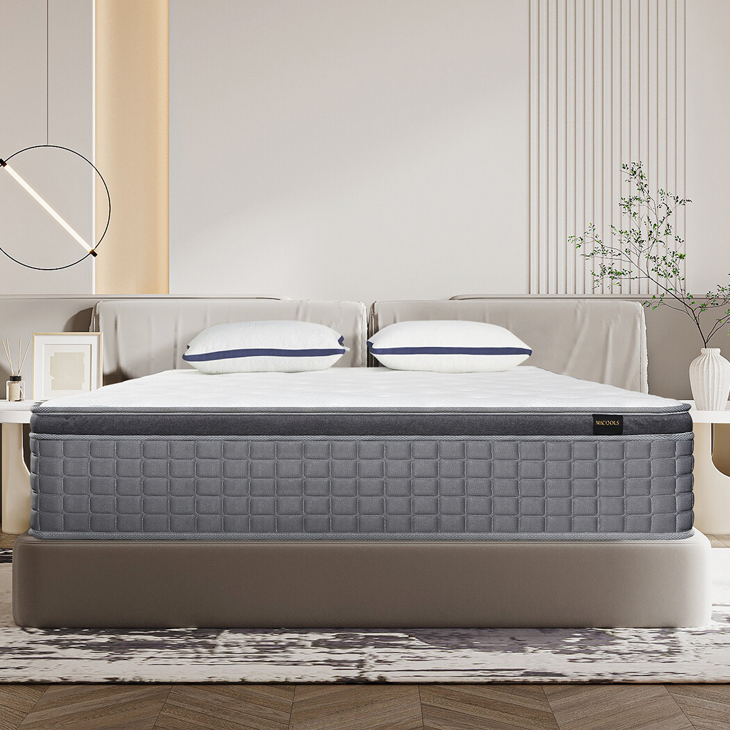 12"/14" Twin Full Queen King Size Mattress Hybrid Foam Pocket Coils Bed In a Box