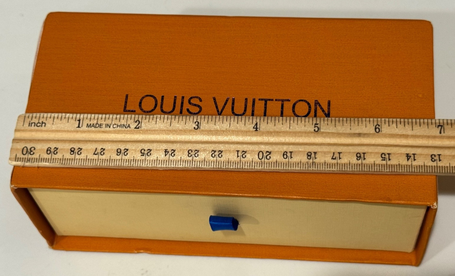 LOUIS VUITTON SMALL EMPTY BOX 7"X3.5"X2.75"