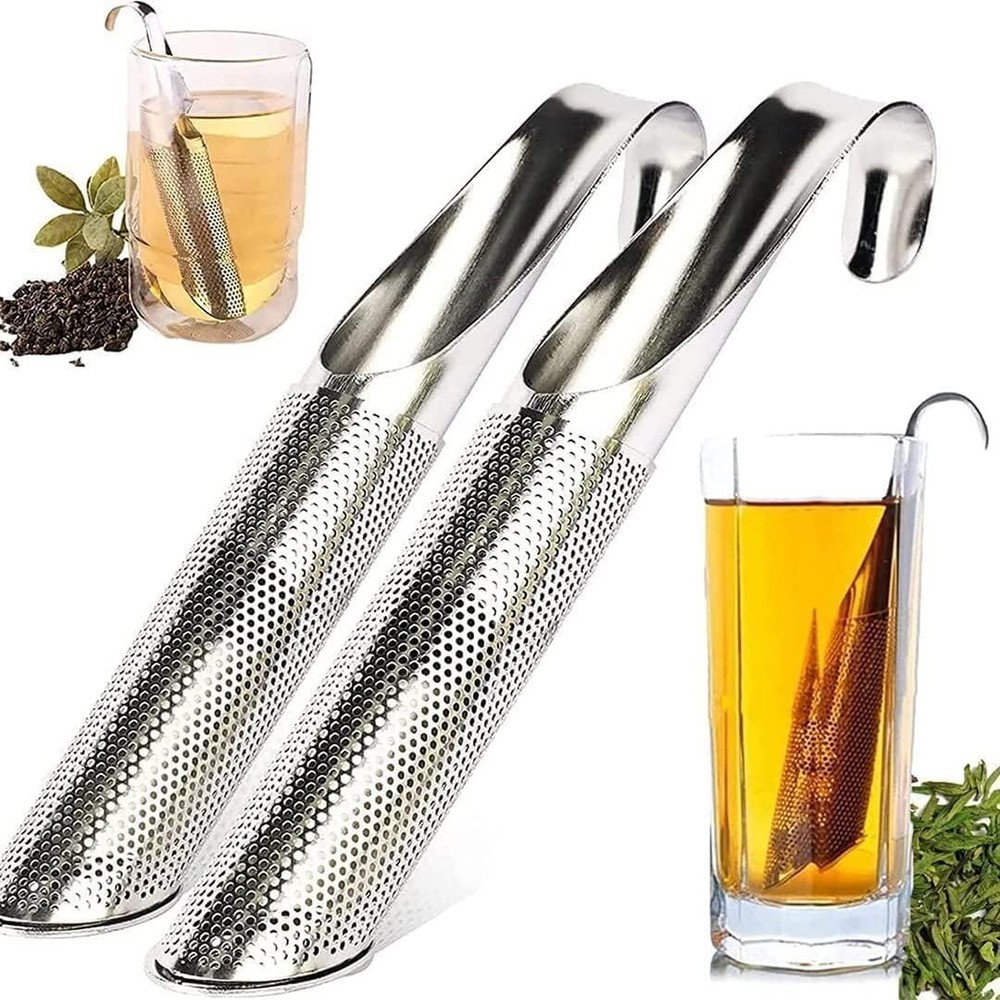 Stainless Steel Tea Diffuser & Strainers - 2PCS Long-handle Filters