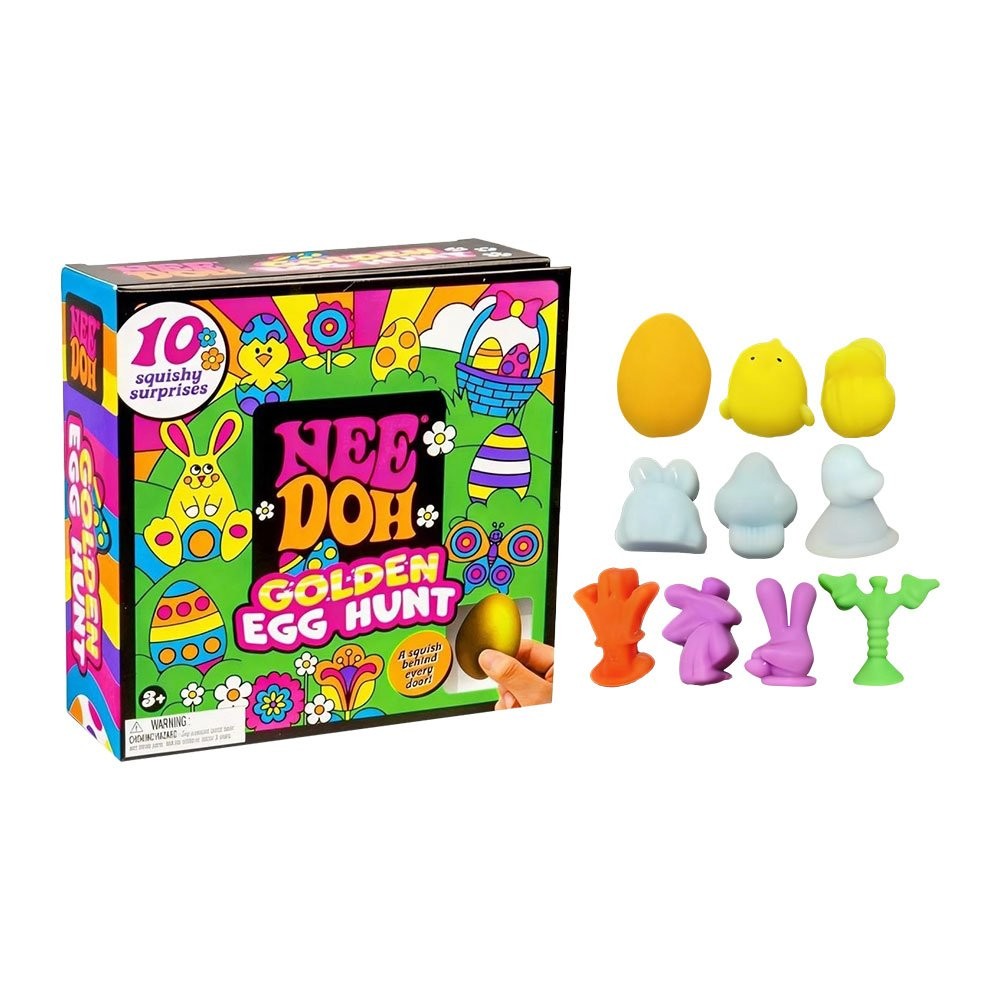 Nee Doh Easter Golden Egg Hunt Mystery 10 Squishy Surprises Collectibles SP