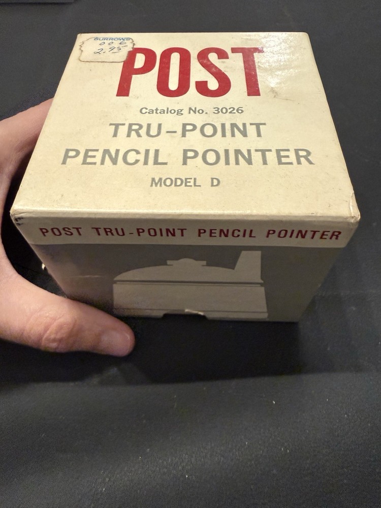 Vintage POST Tru-Point Model D Architect Drafting Pencil Lead Pointer w/ Box