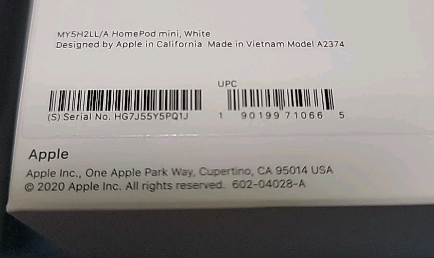 Apple HomePod Mini Box (Box Only)