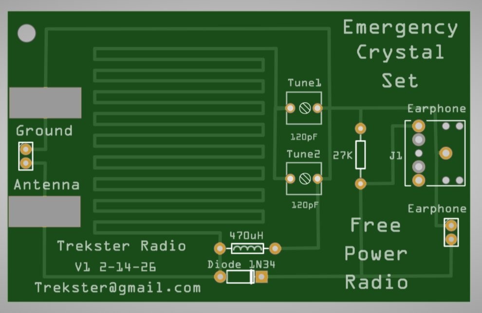 EMERGENCY CRYSTAL RADIO KIT - Build Your Own Crystal Radio !!!