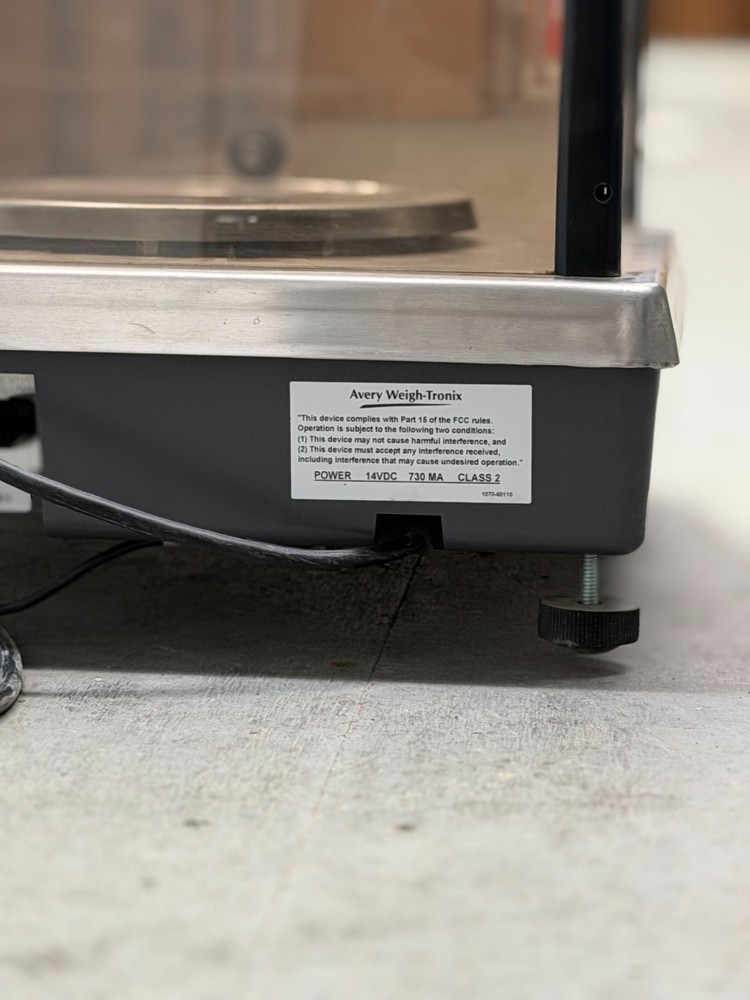 AVERY WEIGH-TRONIX PC-820 DIGITAL BENCH Max SCALE 100LBS