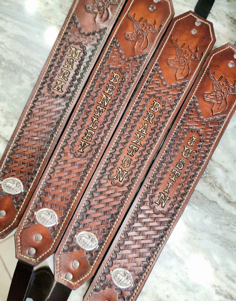 CUSTOM LEATHER RIFLE/ SHOTGUN SLINGS