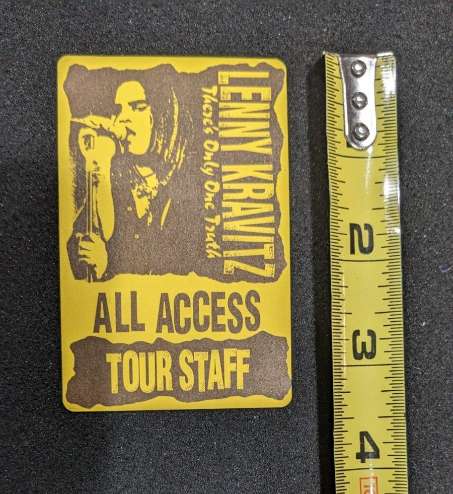 *NEW* LENNY KRAVITZ THERE'S ONLY ONE TRUTH ALL ACCESS TOUR STAFF PASS