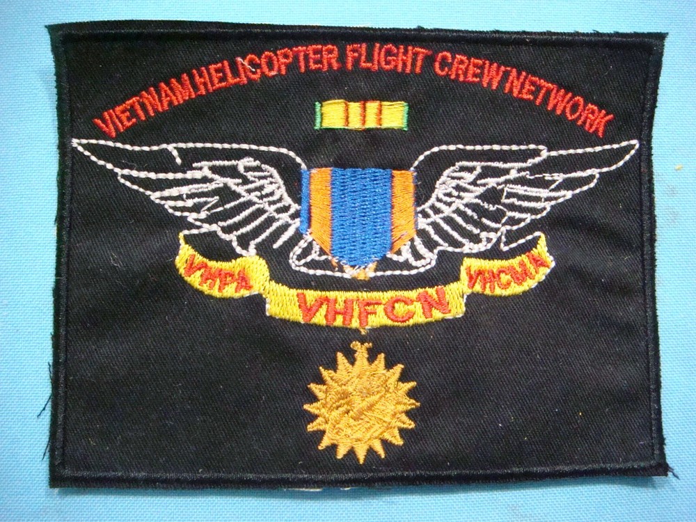 WAR  PATCH " VIETNAM HELICOPTER FLIGHT CREW NETWORK "