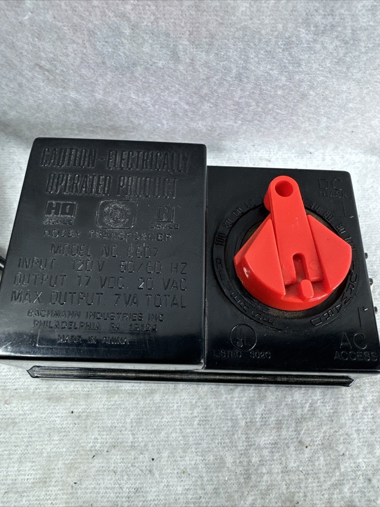 Bachmann N / HO Scale Transformer, Power Pack For Train, Set Layout