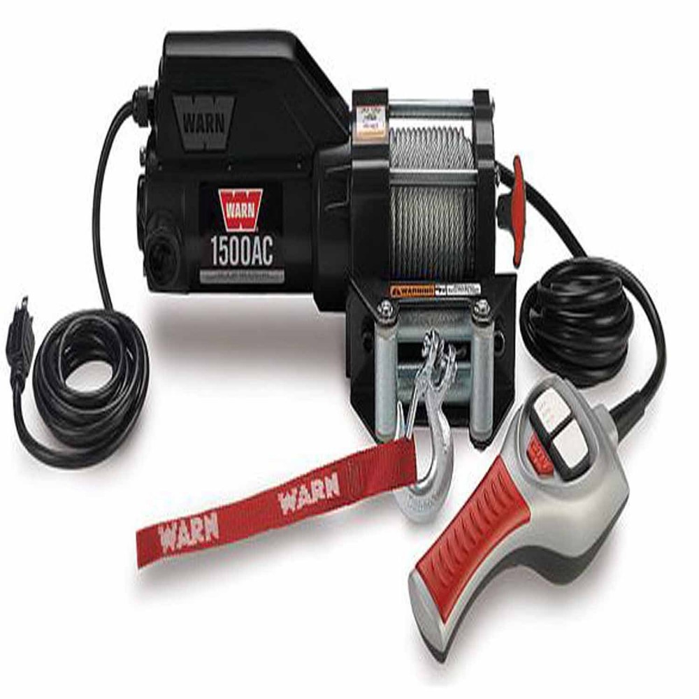 Warn 85330 Portable Utility Winch Electric 1500 lb Line Pull Capacity