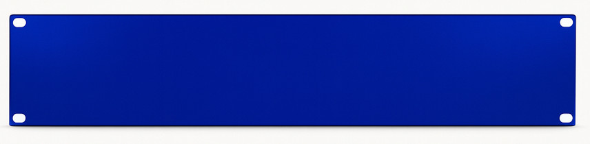 Candy Blue 2U Rack Panel – 19” Solid Steel Faceplate – Custom Finishes!