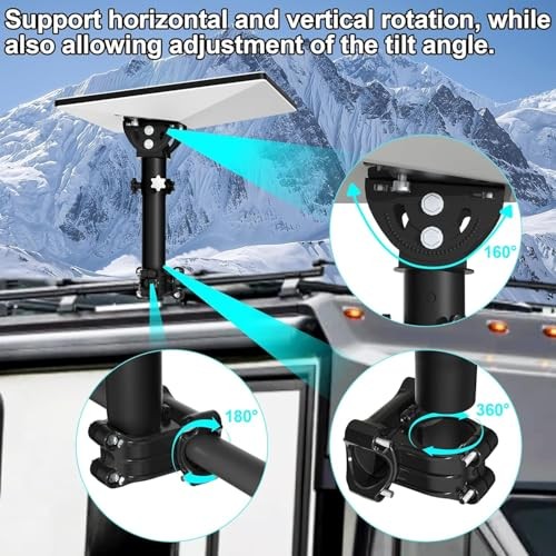 Starlink Mini RV Mount for Ladder - 160° Adjustable & Solid StarLink Pipe