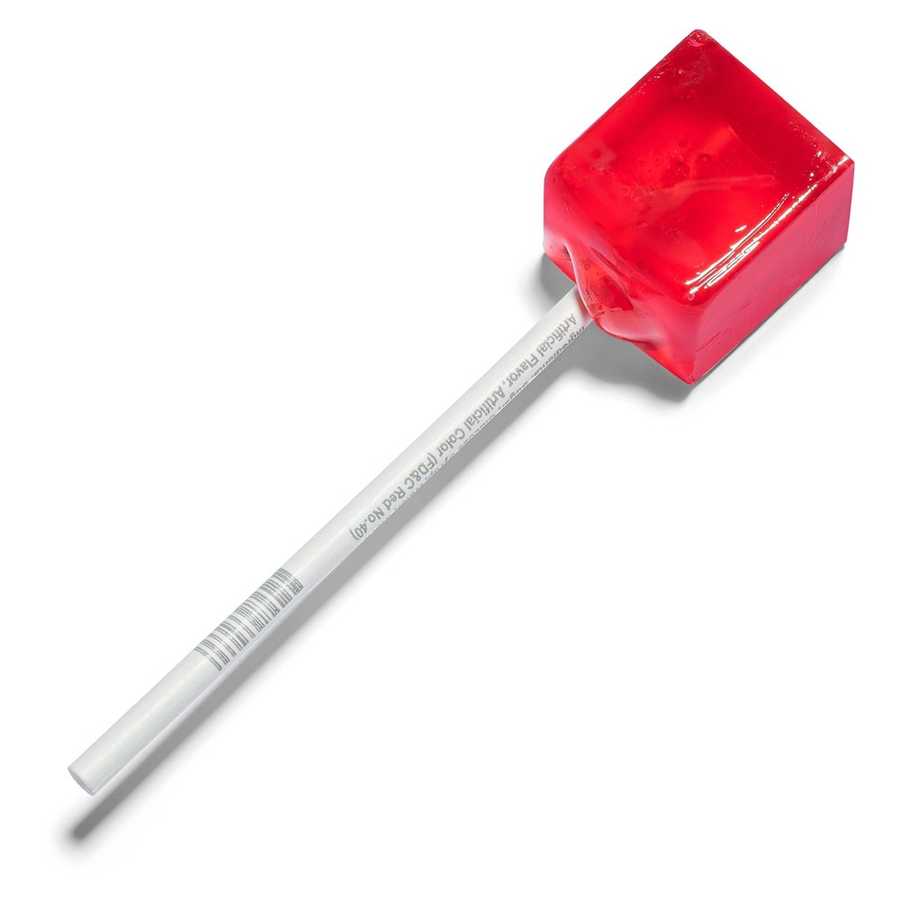 - Red Square Pops - 24 Pack - Cinnamon Flavored Lollipops