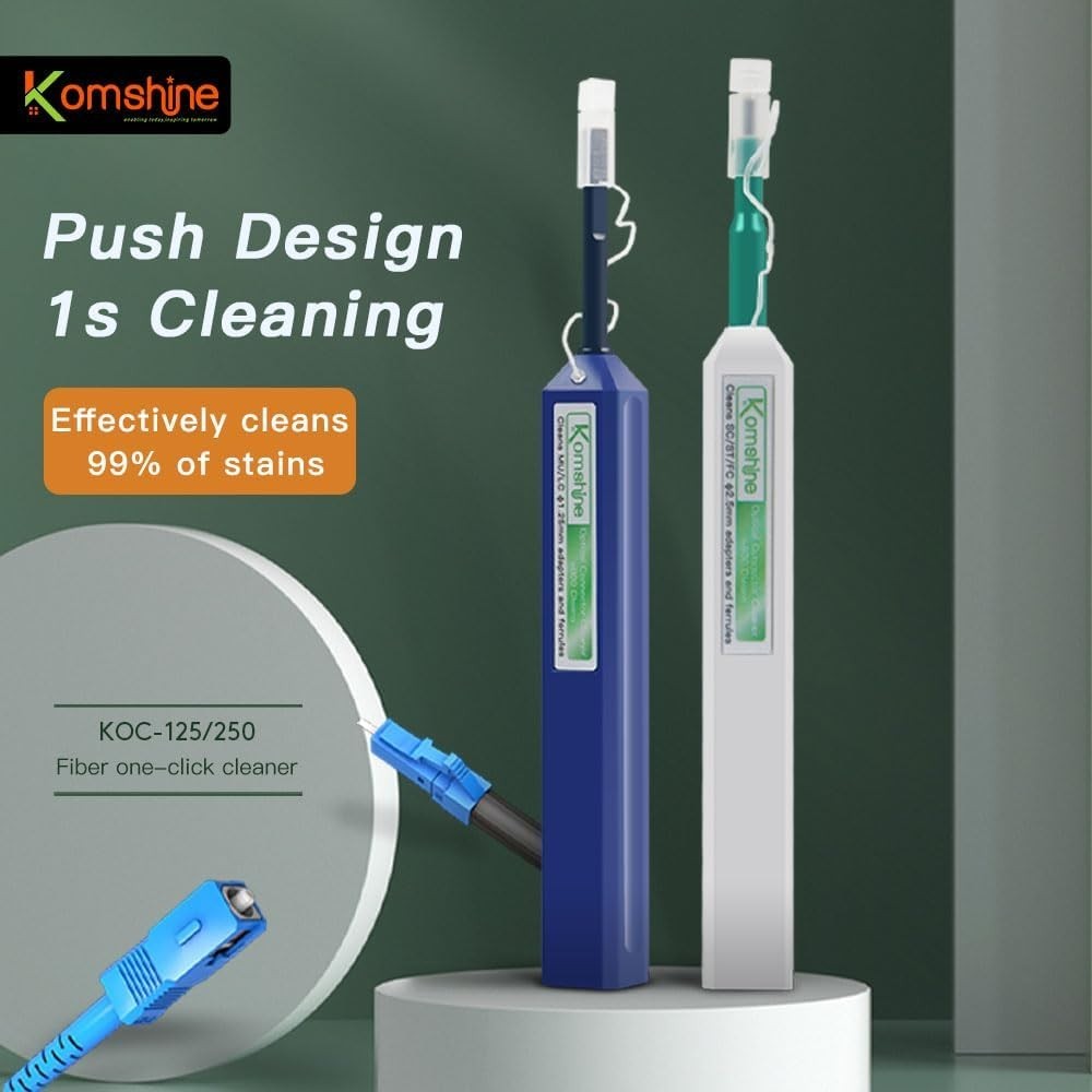 Compact Optical Fiber Loss Kit: Microscope, Power Meter & Cleaning Tools Inside