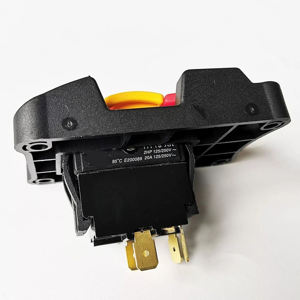 Locking Key Switch 20A DPDT Pushbutton Switch for Table Saws and Routers