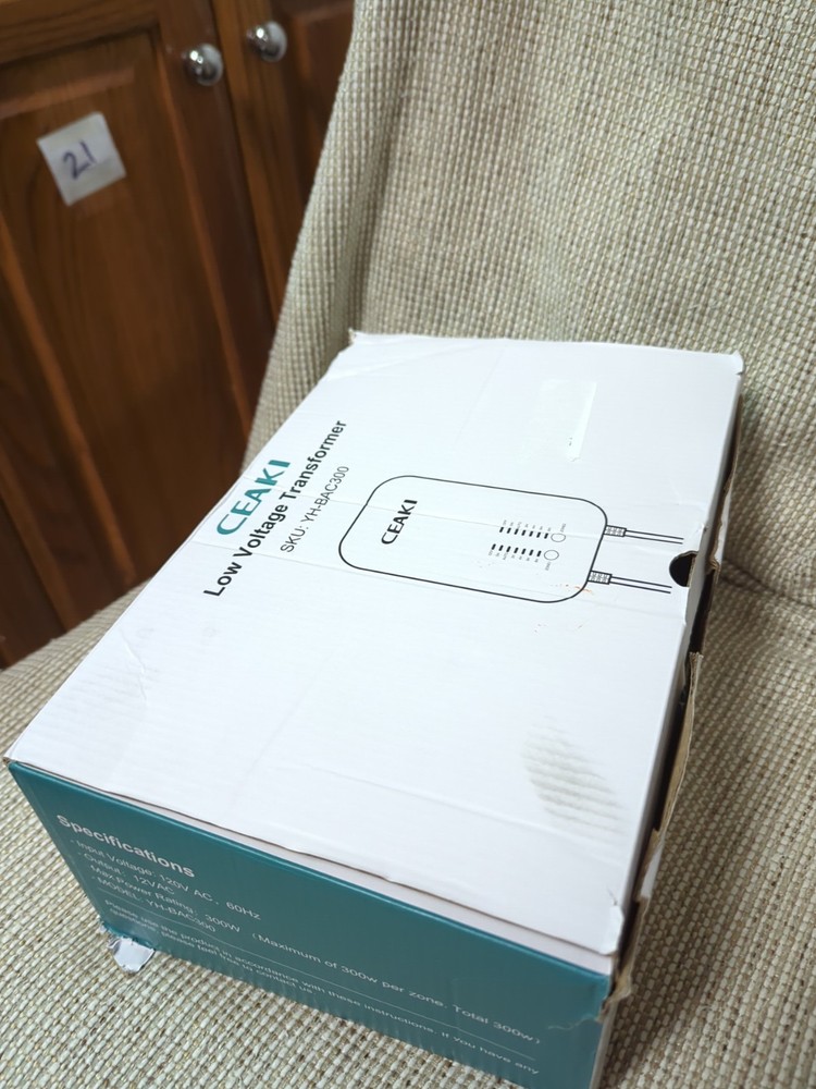 CEAKI 300W Low Voltage Landscape Transformer with 2 Control Output...