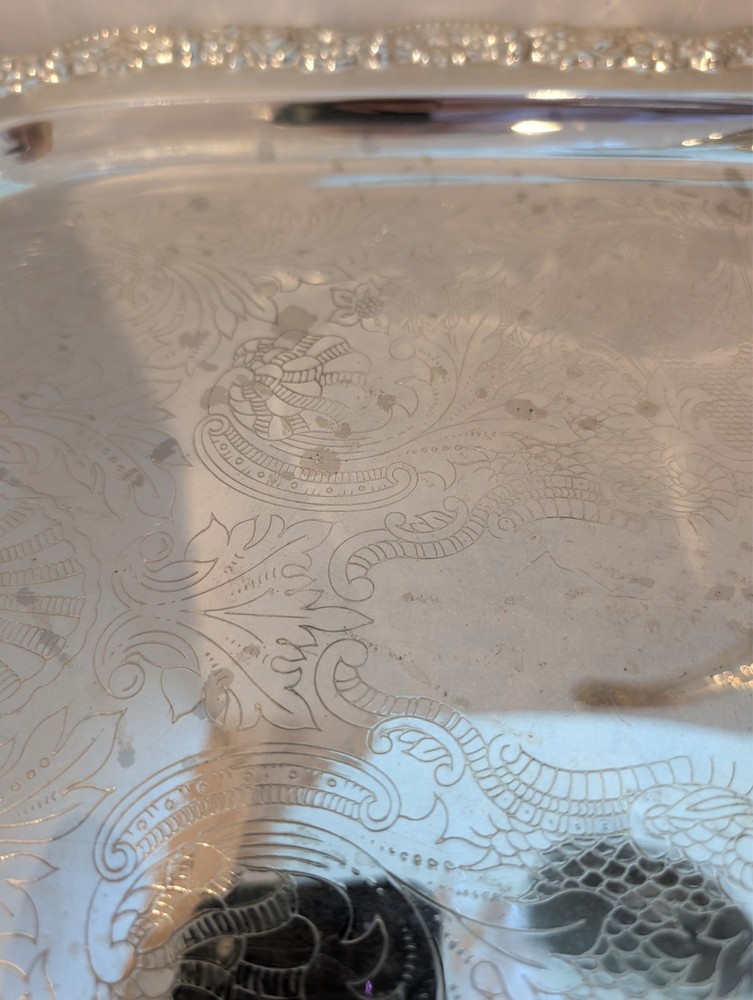 ELEGANCE IN SILVER 4-pc TEA and COFFEE SERVING SET plus SERVING TRAY!