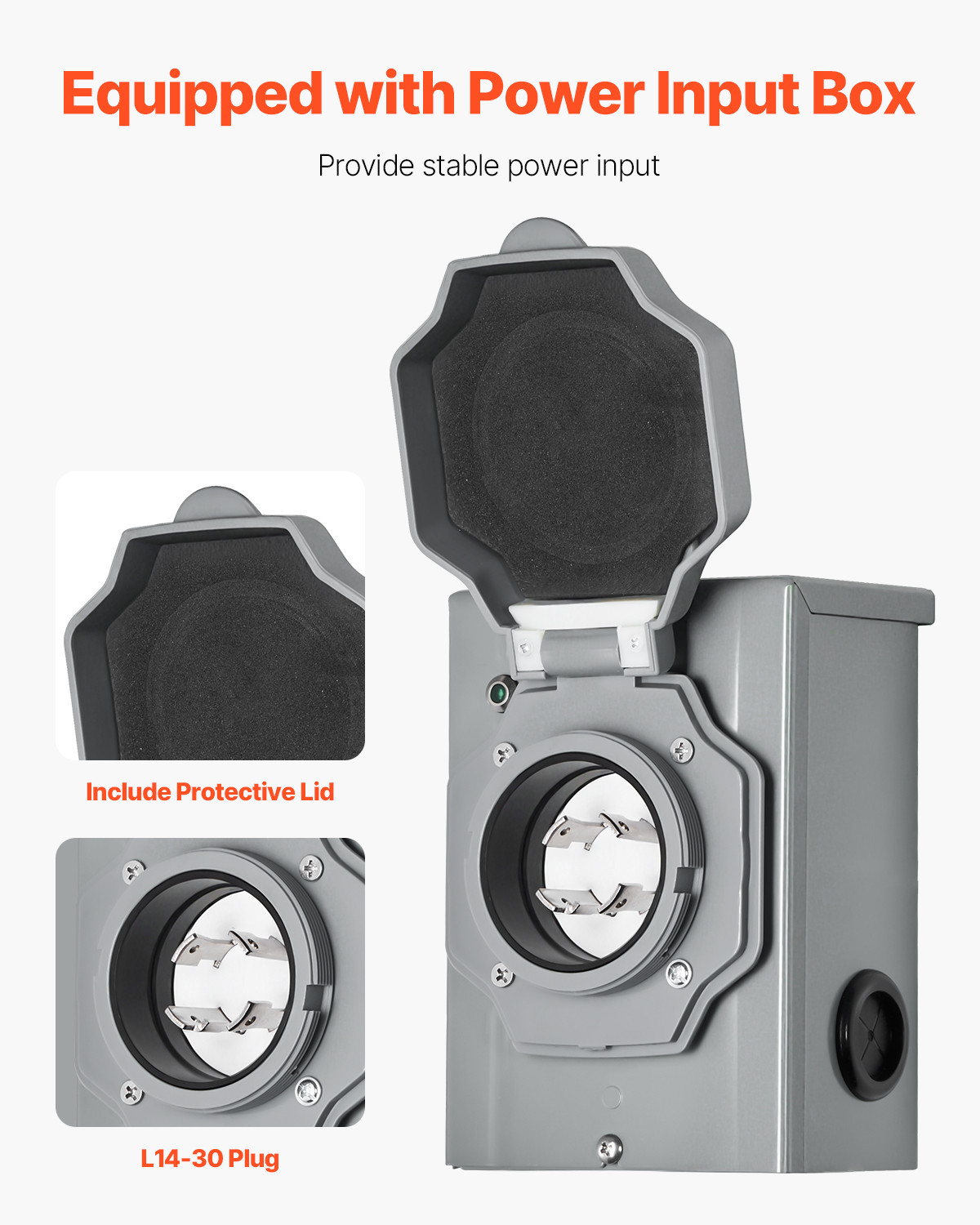 VEVOR Manual Transfer Switch 30A Generator Transfer Switch Kit NEMA 3R 7500W