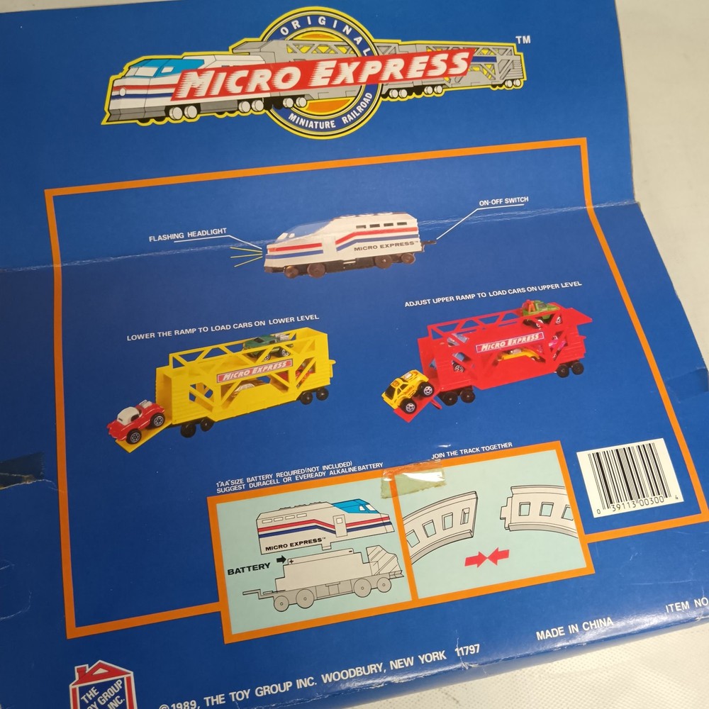 Micro Express Train Set Item No. 300 The Toy Group 1989 Boxed Preloved
