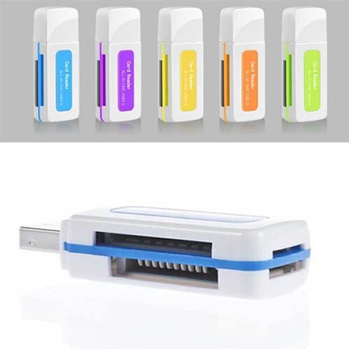 New USB 2.0 SD MS Micro SD T-Flash TF M2 Memory Card Reader