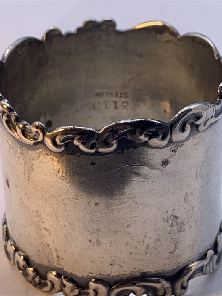 Vintage Sterling Silver Napkin Ring