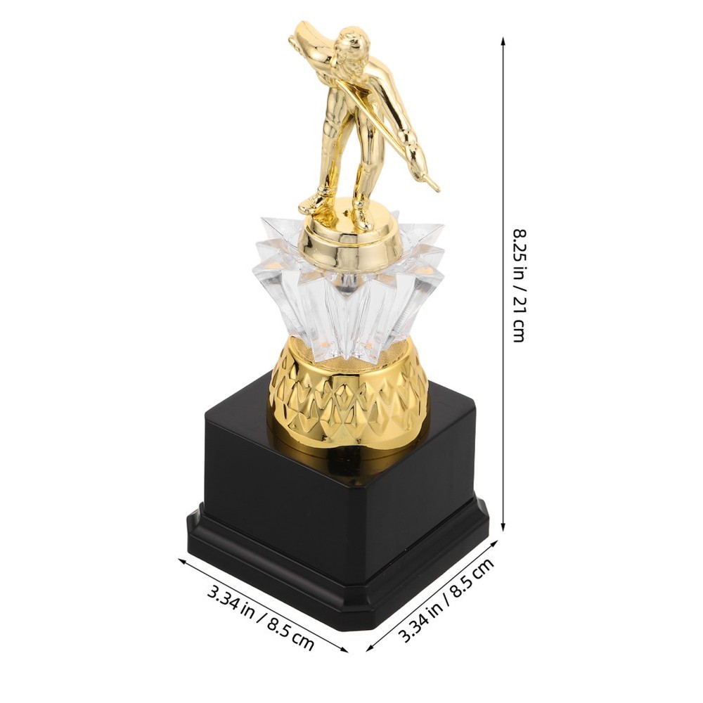 Pool Table Trophy Billiards Award Cup Player Statue