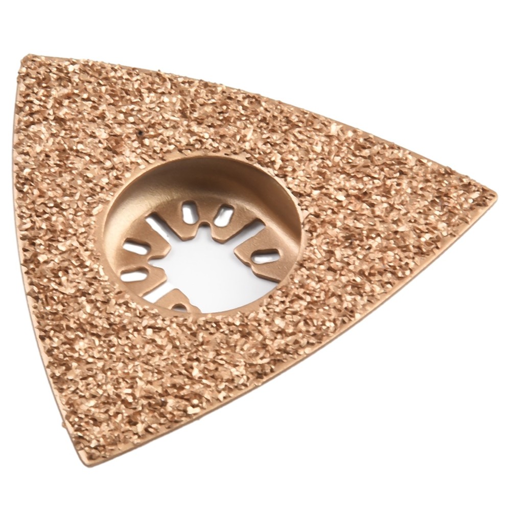 Oscillating Multitool Triangular Carbide Grit Rasp Blade Grout.Removal