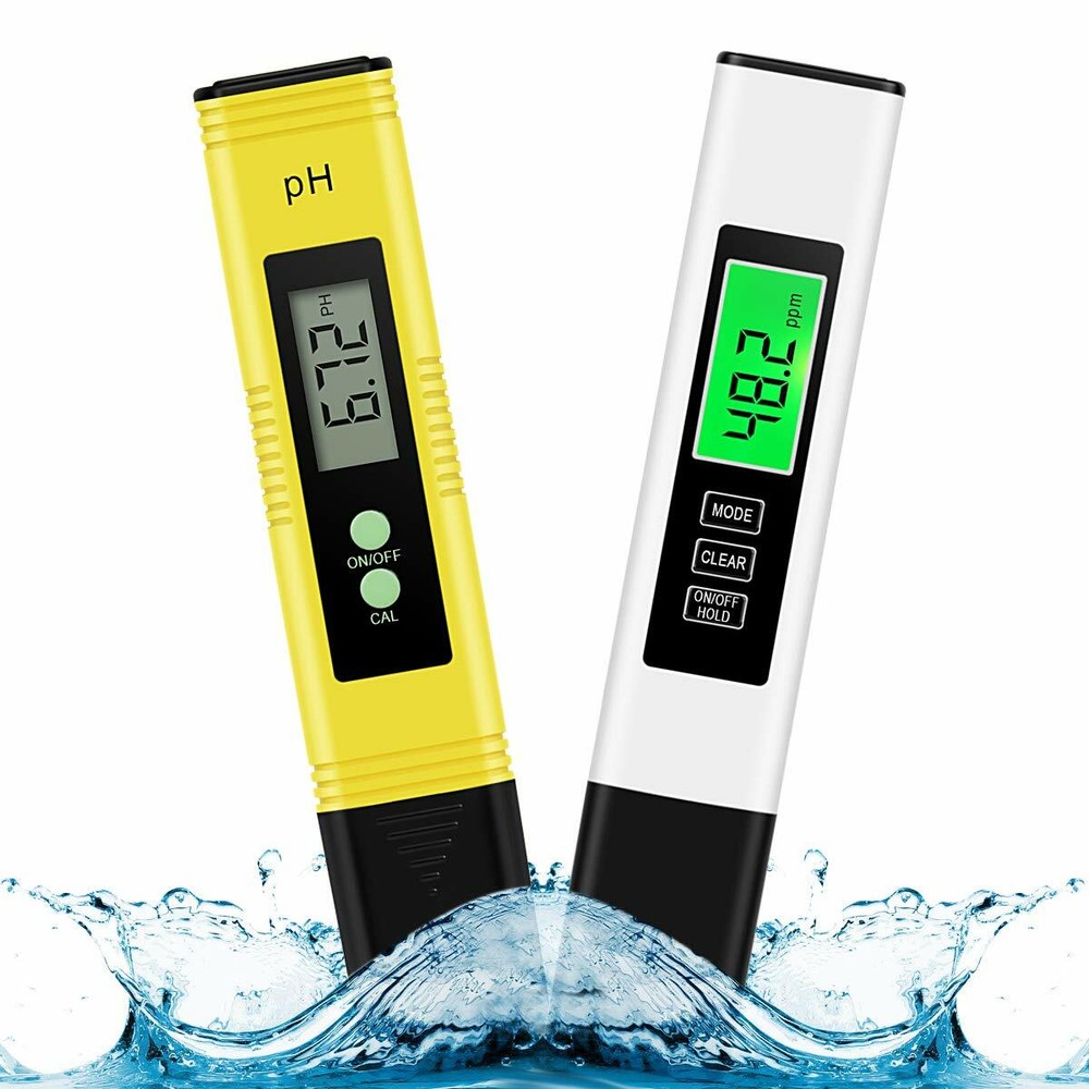 3Pcs Digital LCD PH Meter Pen +TDS EC Water Purity PPM Temperature Tester Tool