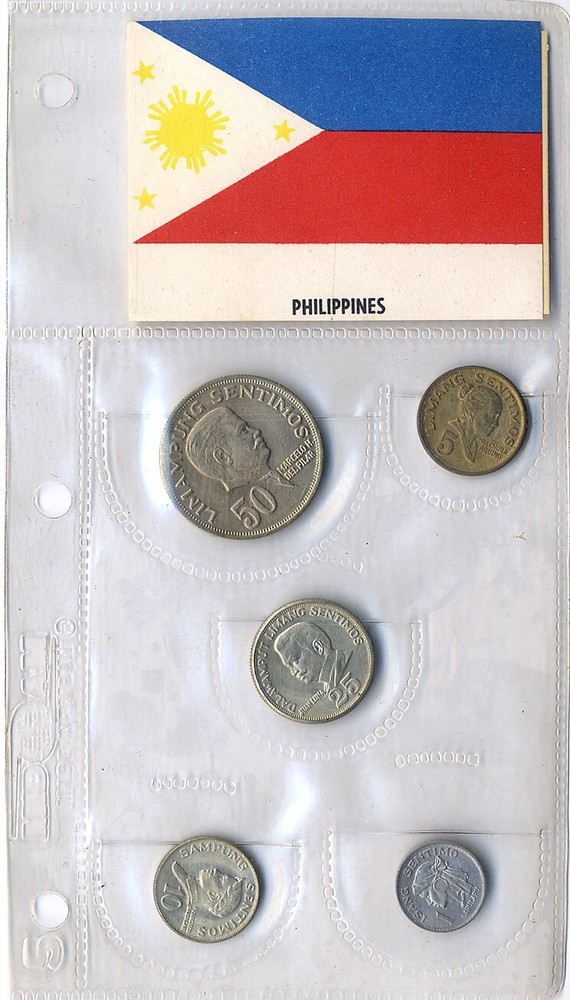 Philippines 5 Coin Set 1967