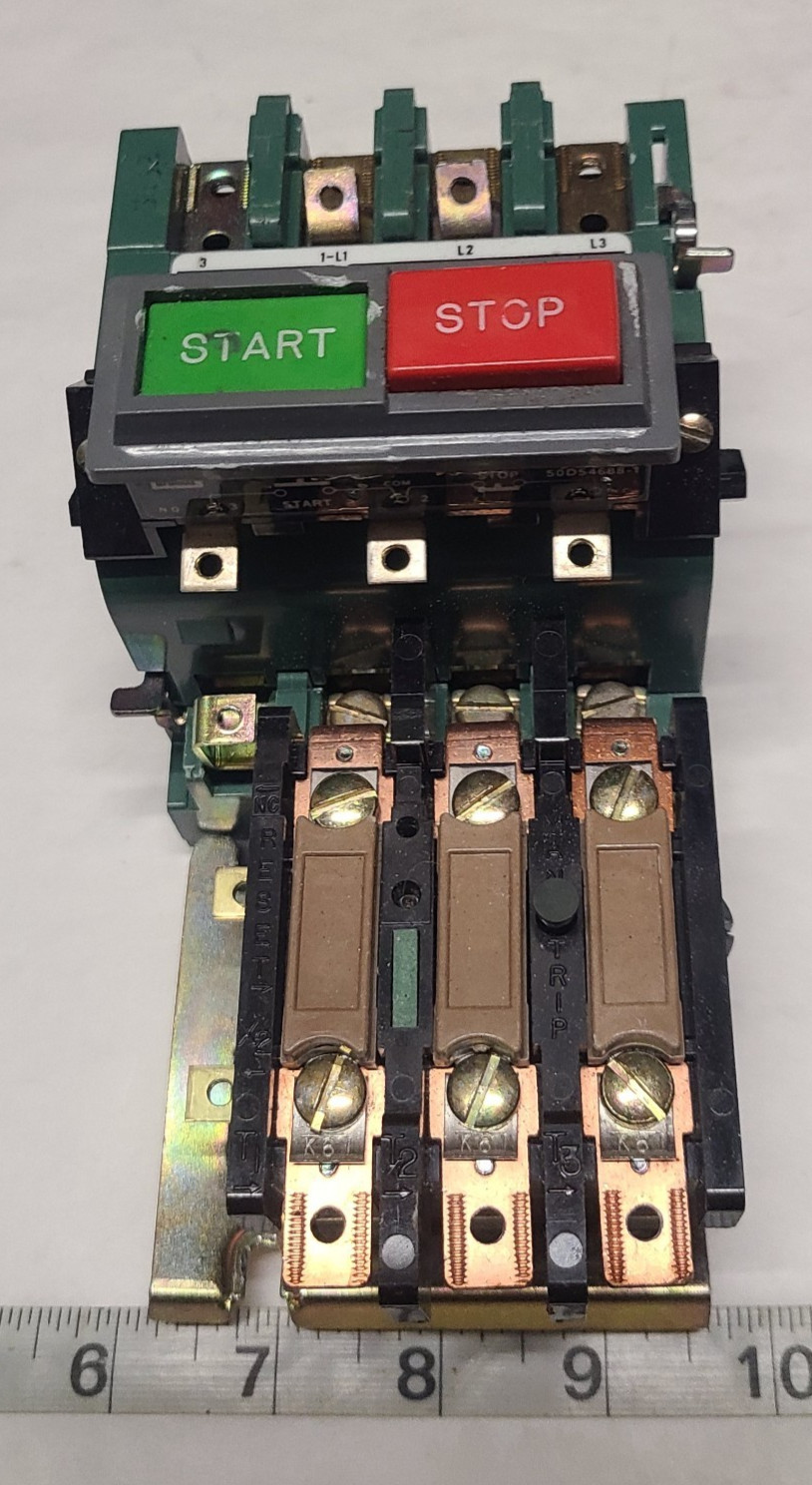 Furnas 14DF33AC81 Motor Starter Size 1, 27A Max, 200-575V rated 3 PH, 7.5-10 H.P