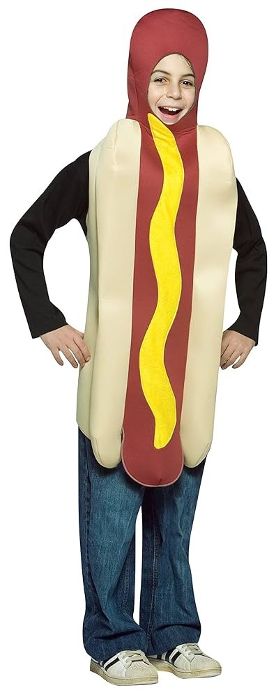 Rasta Imposta Hot Dog Hotdog Child Costume One Size Fits 7-10