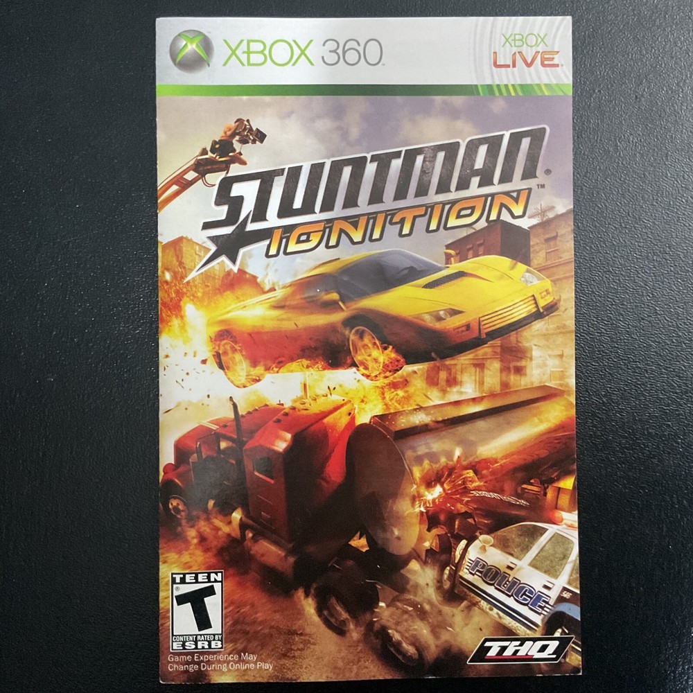Stuntman Ignition Microsoft Xbox 360 Instruction Manual Only