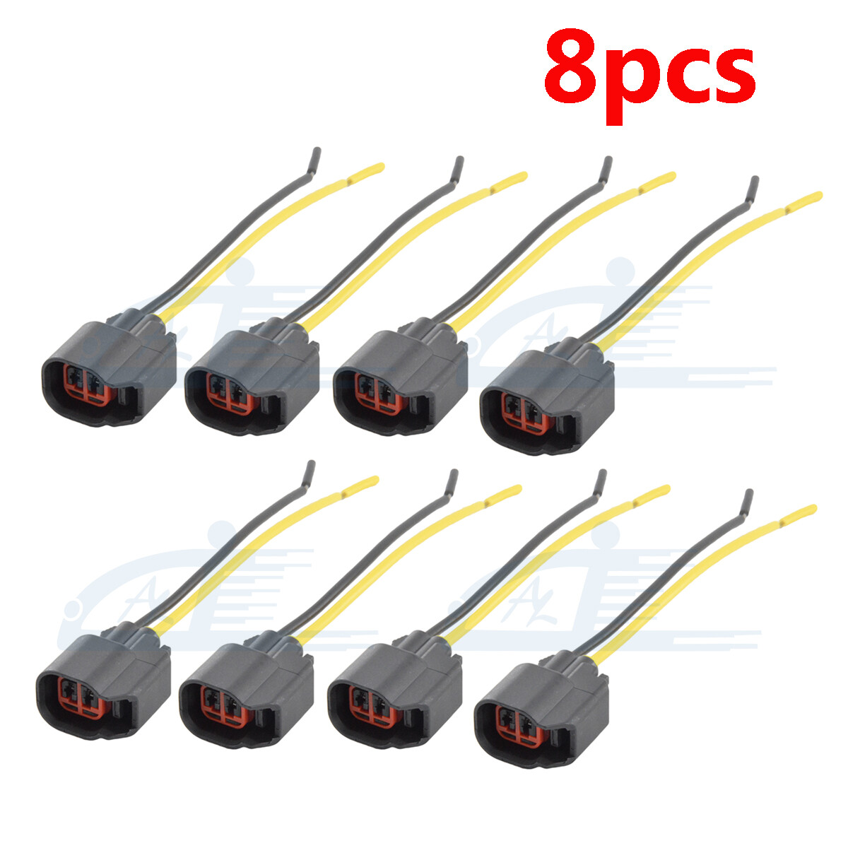 8x Fuel Injector Harness Connector Pigtail for S824 S-824 1P1344 WPT-1051 PT2160