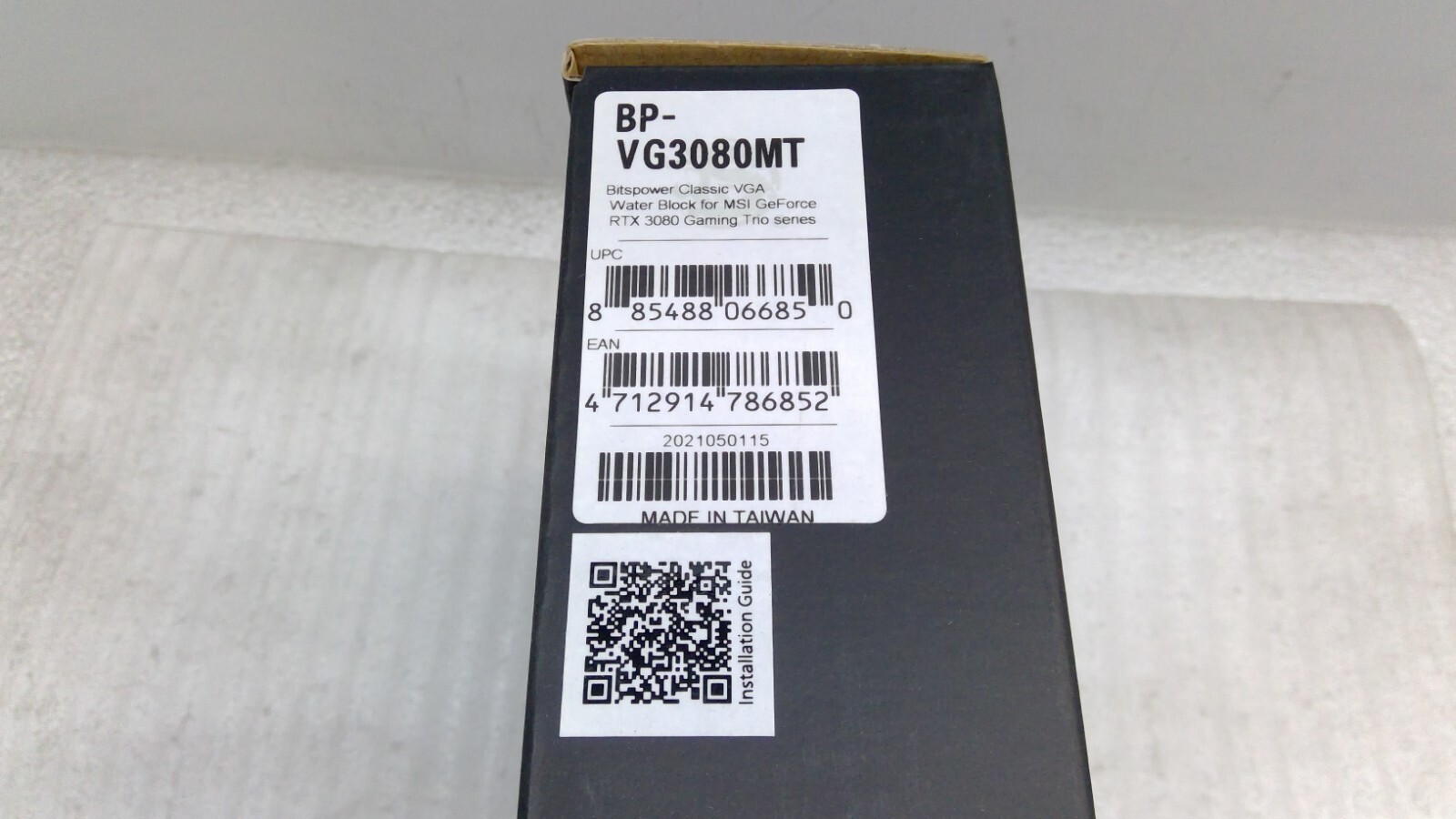 Bitspower Classic VGA Water Block for MSI GeForce RTX 3080 Gaming Trio series