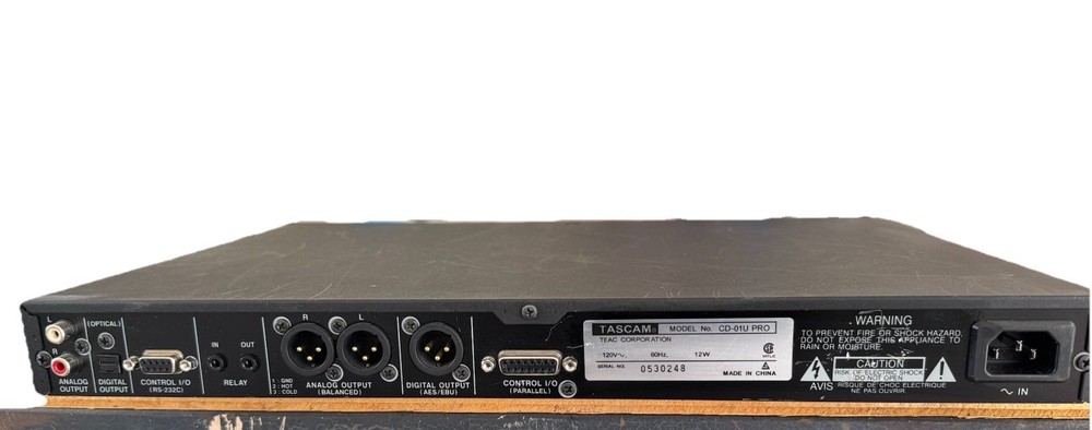 Tascam CD-01U Rackmount CD Player