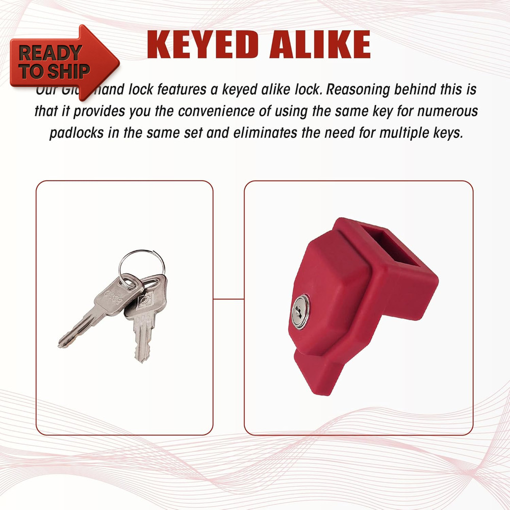 Plastic, Glad Hand Lock, 1 Pack