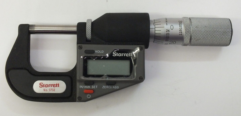 Starrett S766AZ Precision Measuring Tool Kit: 2 Pc Digital Caliper & Micrometer
