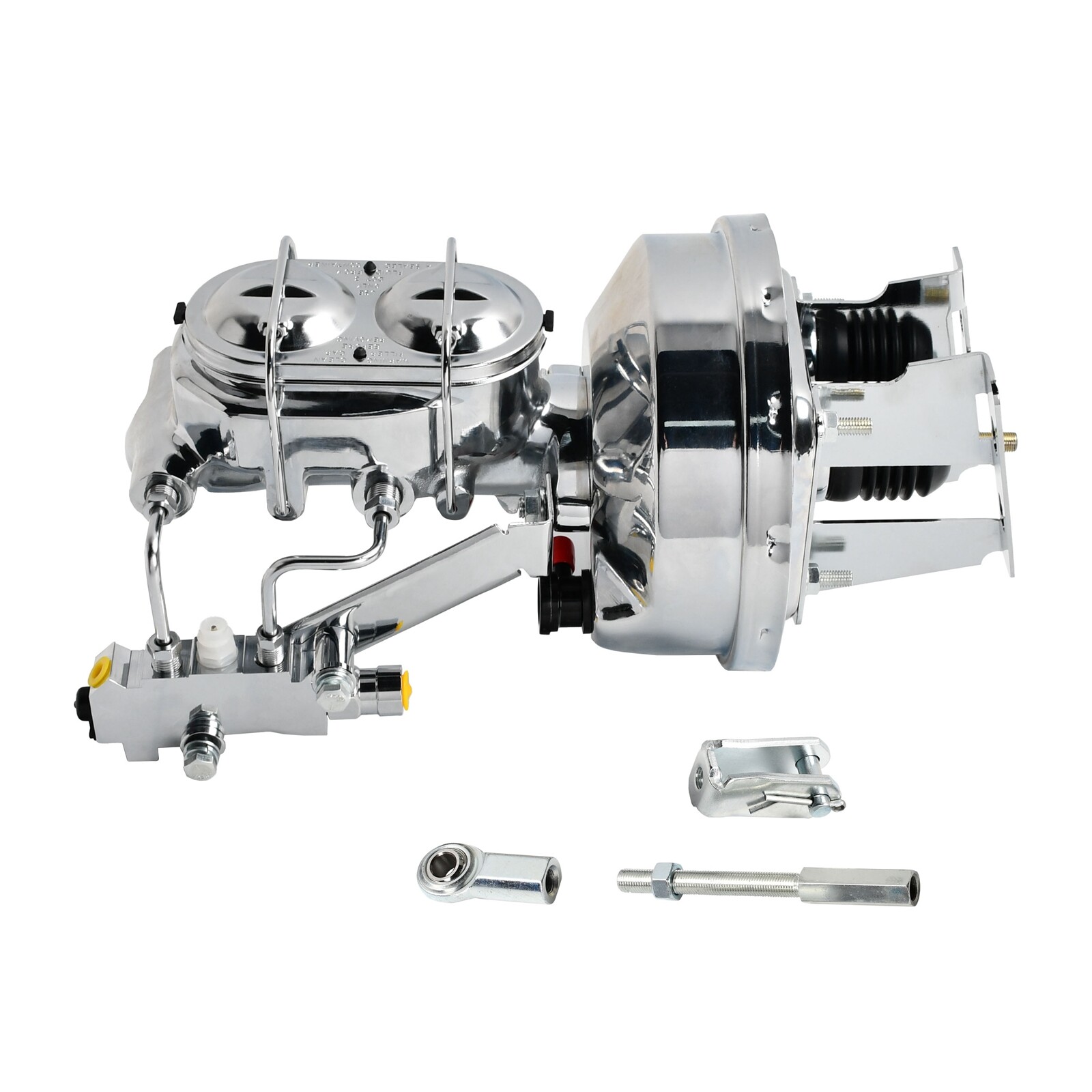 8" Chrome Power Brake Booster Conversion Kit Disc Drum For 1958-64 Chevy Impala