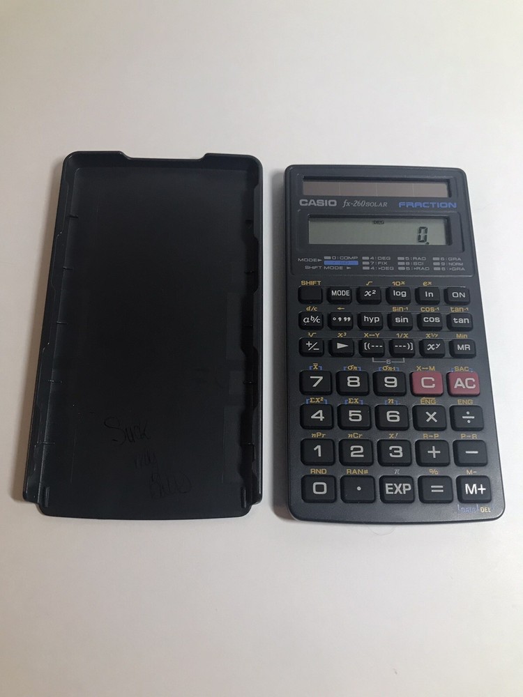 Casio fx-260 Solar Fraction Scientific Calculator Math School
