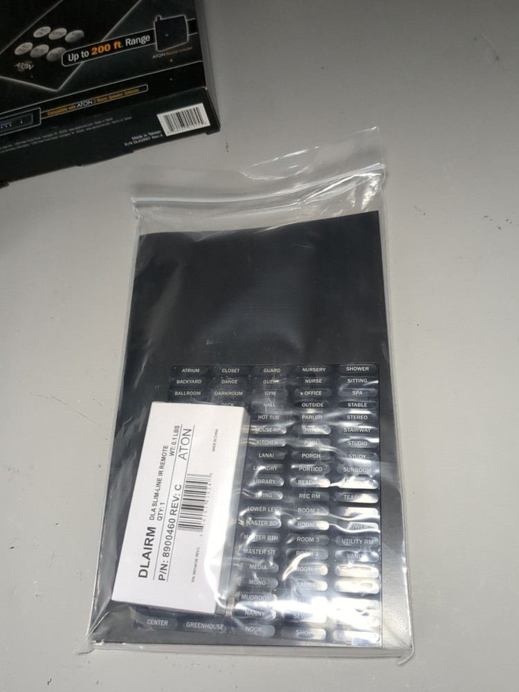 ATON DLA2 Multi-Zone 2-Room Speaker Selector RF Remote 200ft Open Box