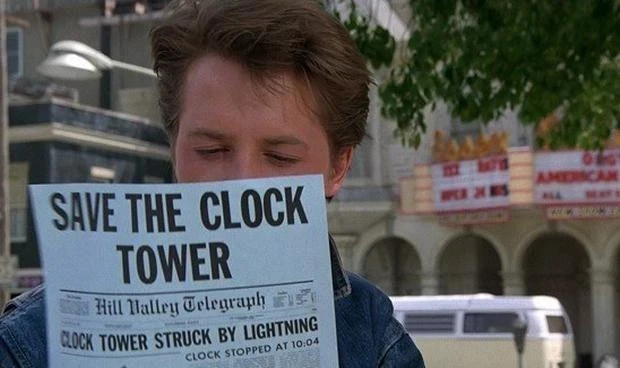 Back To The Future Save The Clock Tower Flier