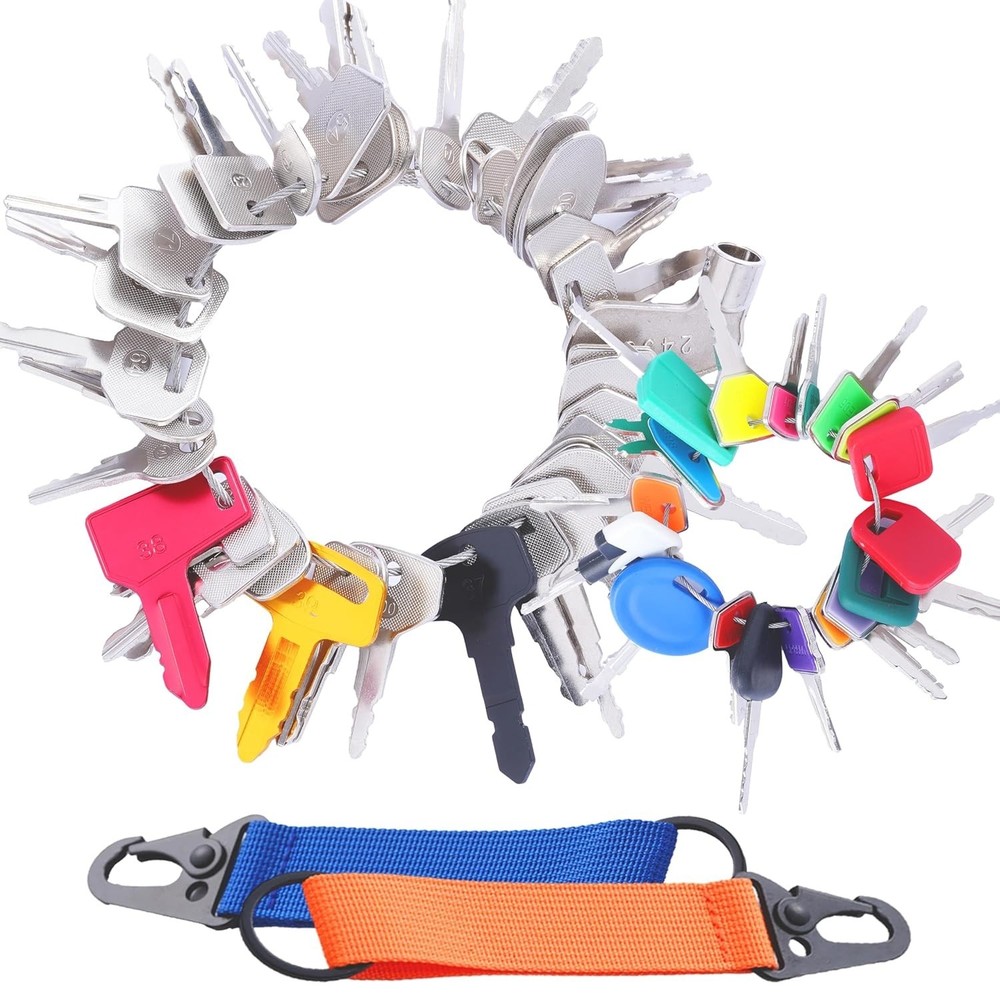 Construction Ignition Key Set - 55 Keys for Various Brands