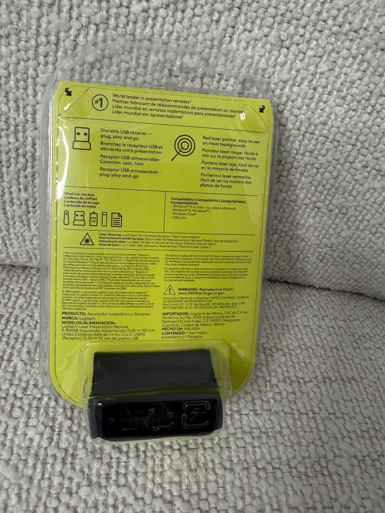 Logitech R400 Wireless Laser Presentation Remote – NEW Sealed – USB Receiver