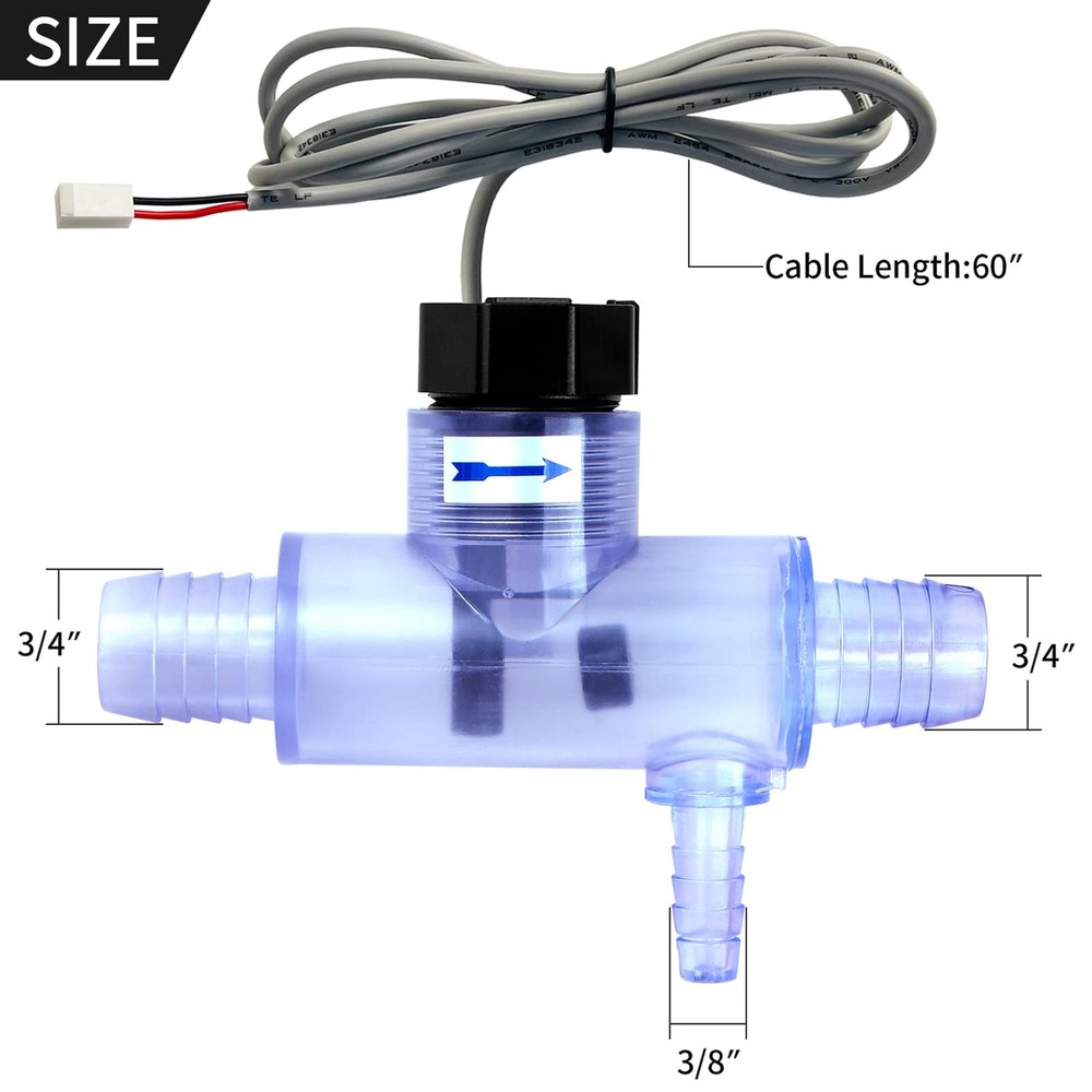 XMK Flow Switch Replacement for Q-12DS-C2, Sundance Blue