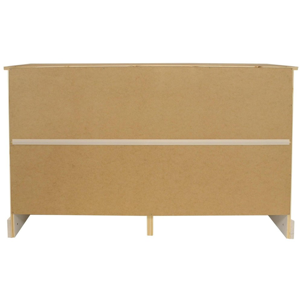 Solid Pine Sideboard With 3 Drawers And 3 Doors - 32 In