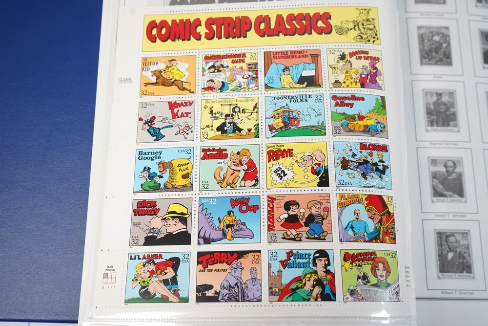 US 1990s-2000s COLLECTION OF 450+ STAMPS MINT & UESD STORED IN HARRIS ALBUM