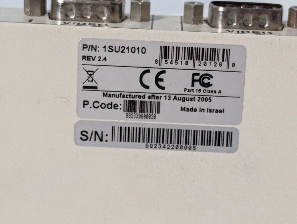 MiniCom 1SU21010 Smart Supervisor 2 Computer KVM Switch, 2 Port